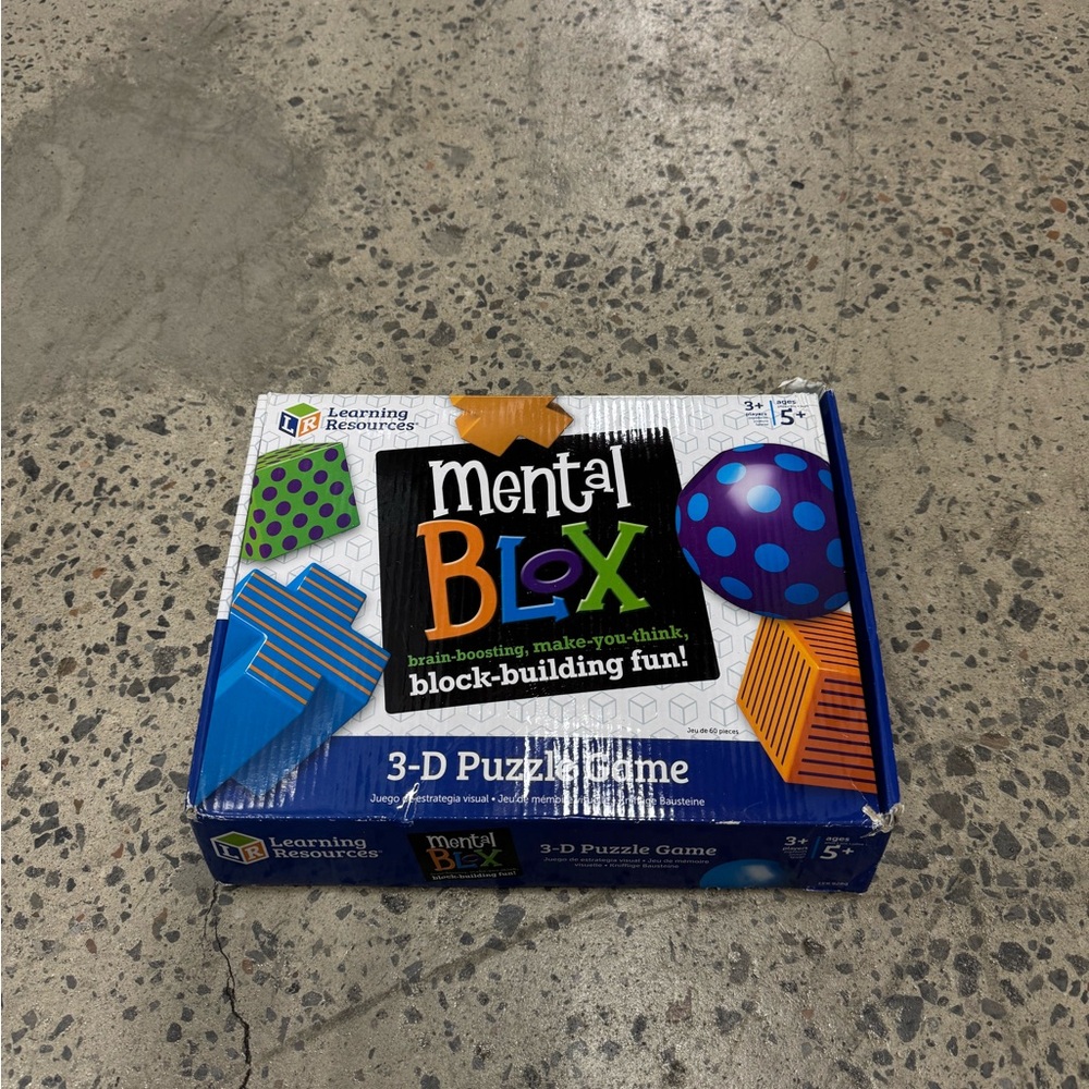 Learning Resources Mental Blox 3-D Puzzle Game - Blue, Orange, and Purple